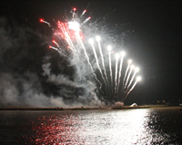 Lighting up the sky at Wells